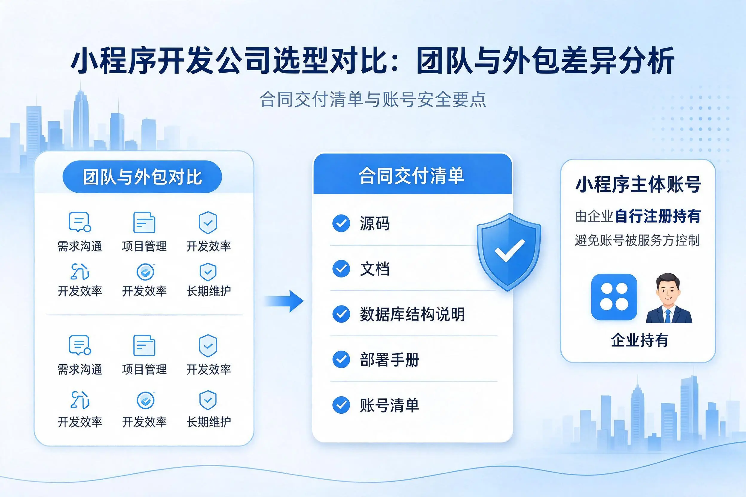中山小程序开发公司选型对比:团队与外包差异分析