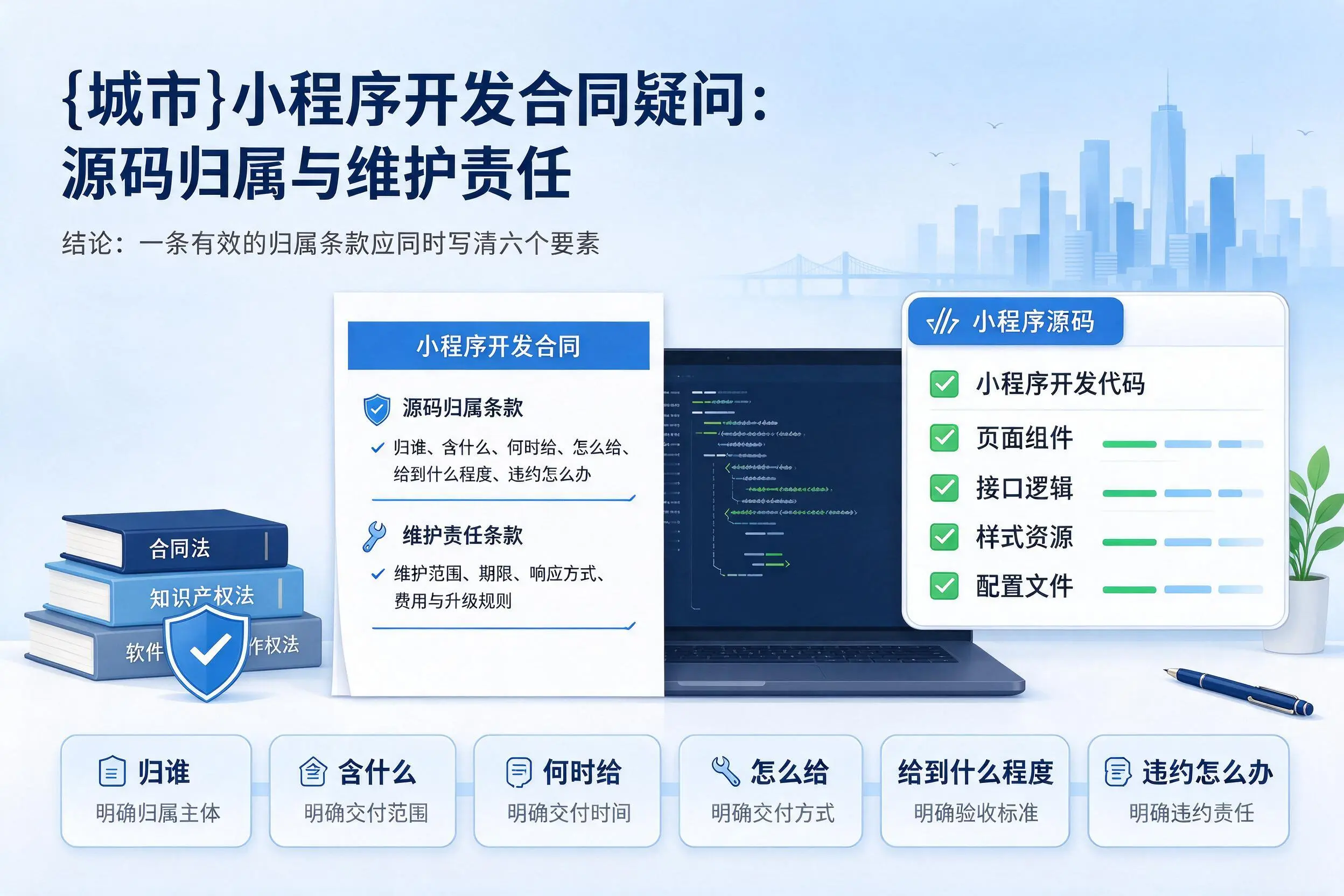 中山小程序开发合同疑问：源码归属与维护责任