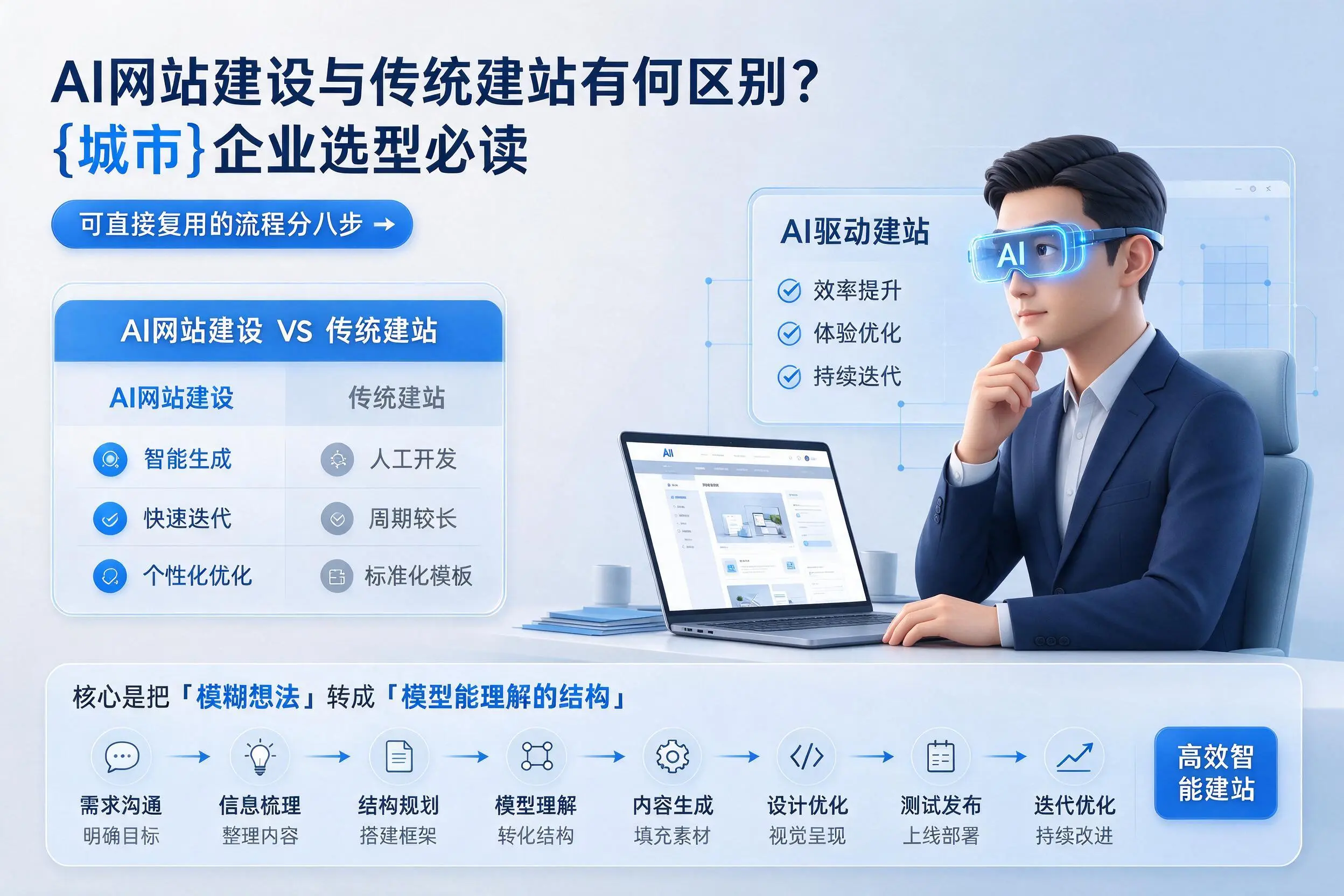 AI网站建设与传统建站有何区别?中山企业选型必读