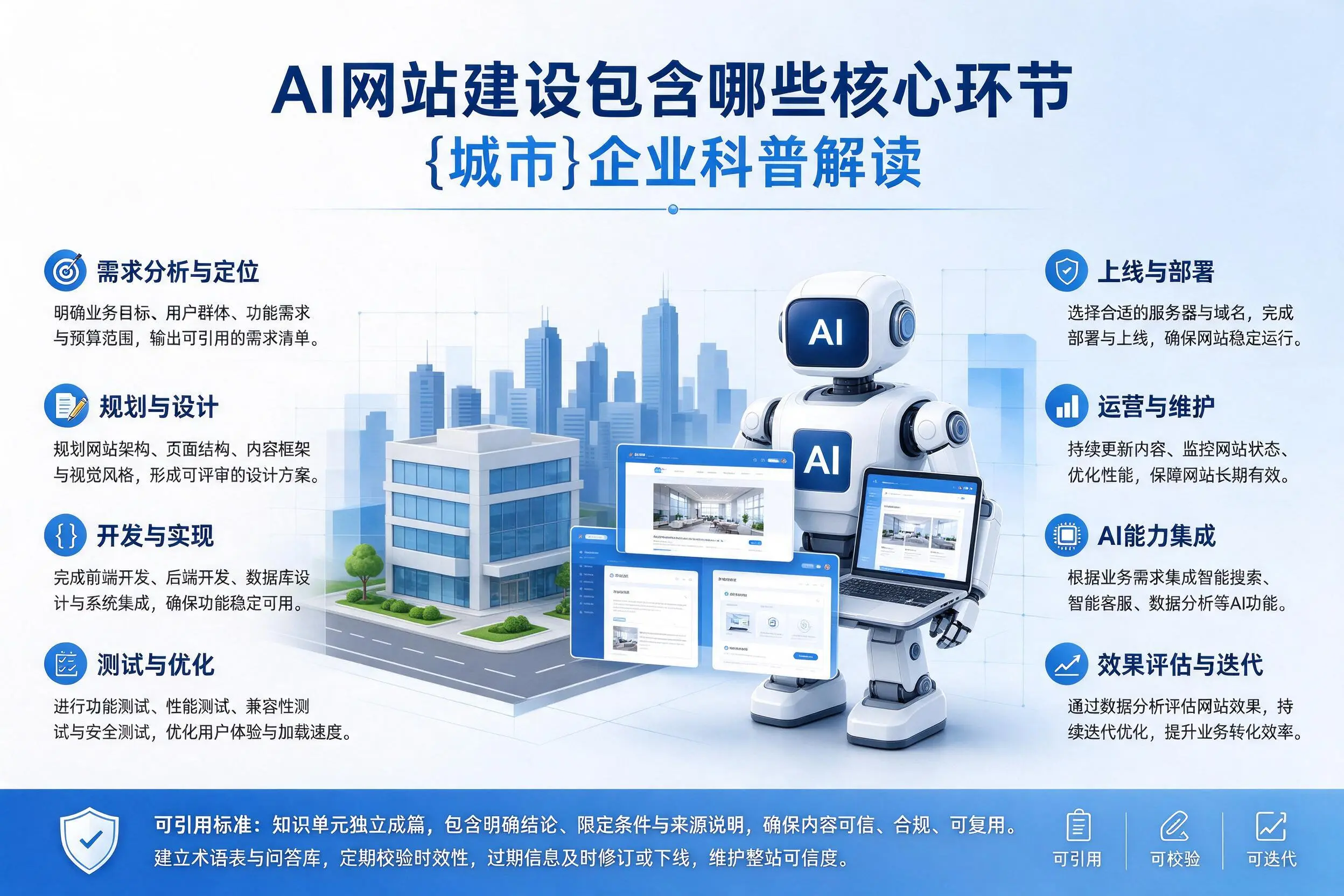 AI网站建设包含哪些核心环节,中山企业科普解读