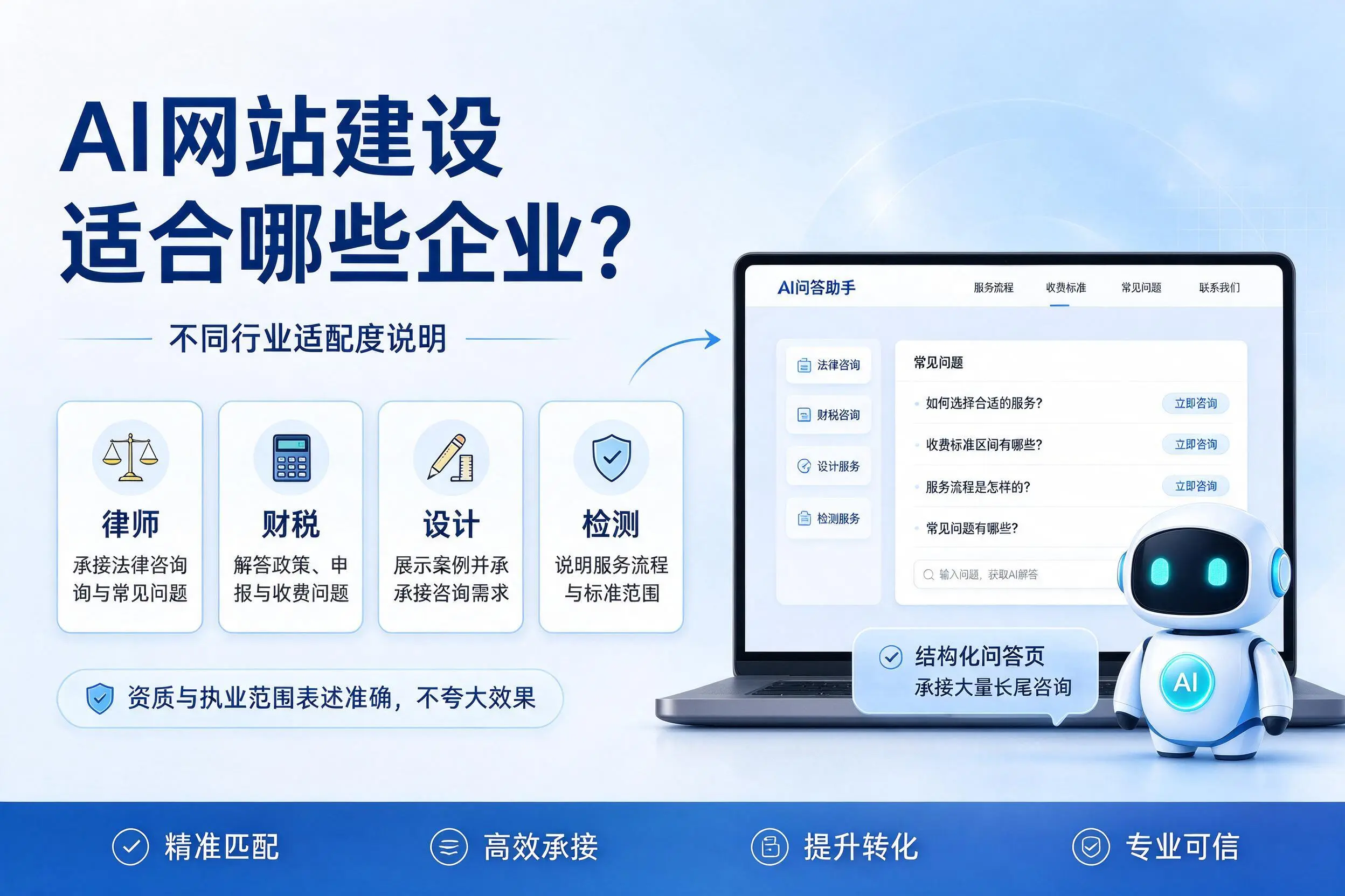 AI网站建设适合哪些企业？中山不同行业适配度说明
